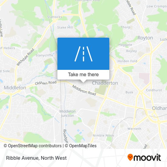 Ribble Avenue map