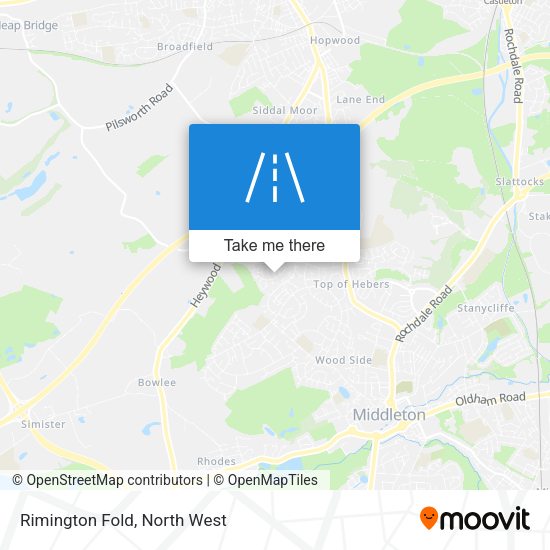 Rimington Fold map