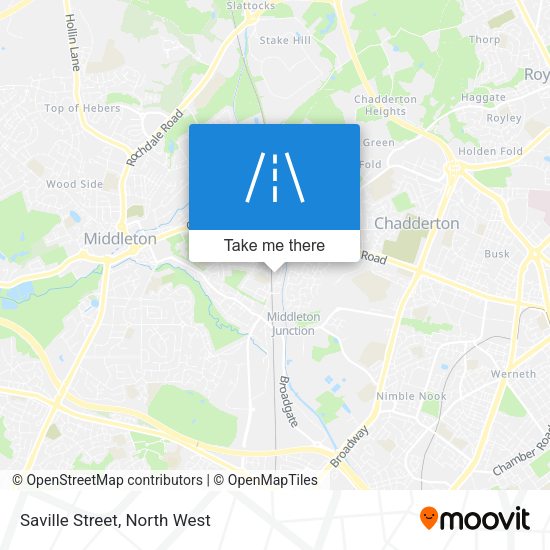 Saville Street map