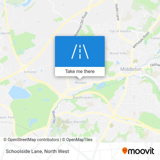 Schoolside Lane map