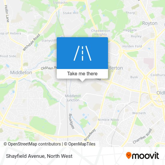 Shayfield Avenue map