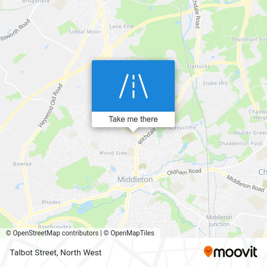Talbot Street map