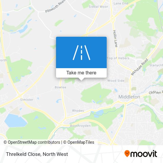 Threlkeld Close map