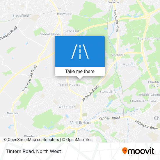 Tintern Road map