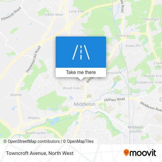 Towncroft Avenue map