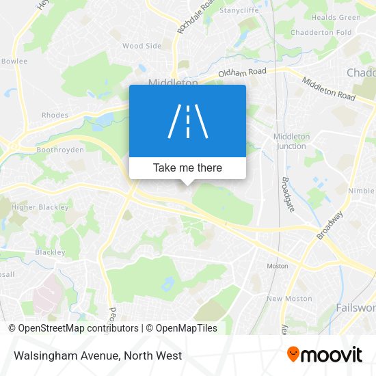 Walsingham Avenue map