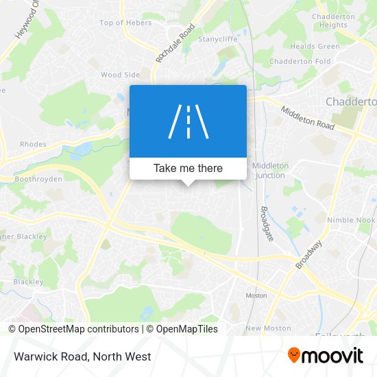 Warwick Road map