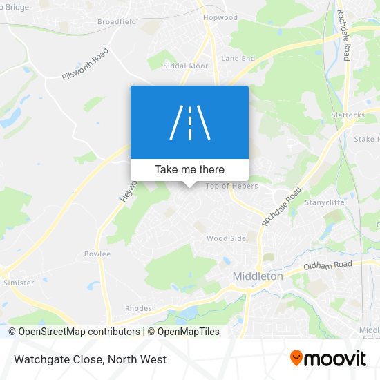 Watchgate Close map