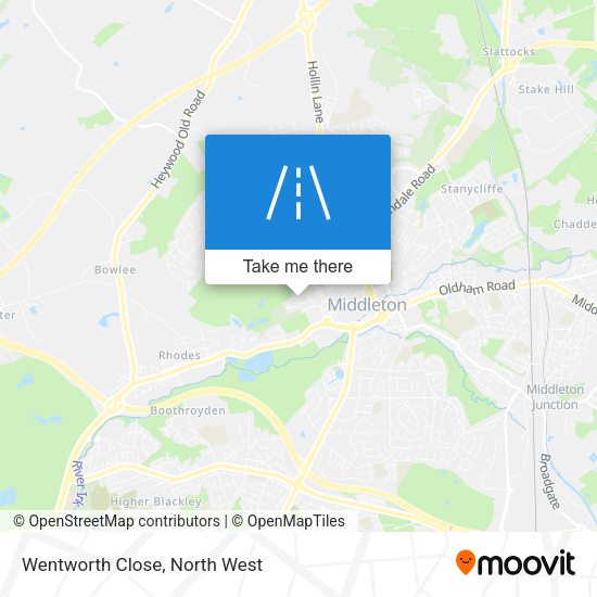 Wentworth Close map