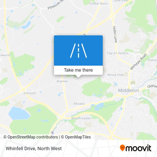 Whinfell Drive map