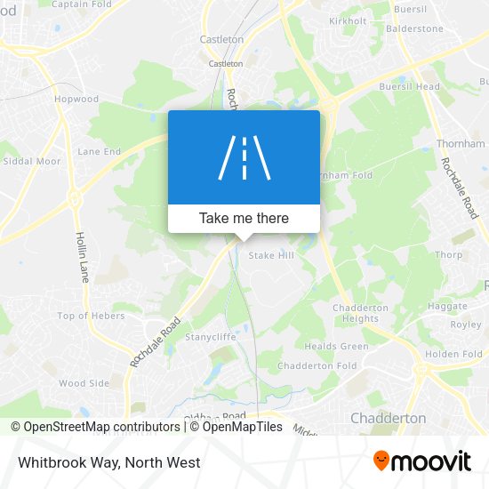 Whitbrook Way map