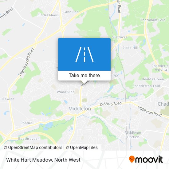 White Hart Meadow map