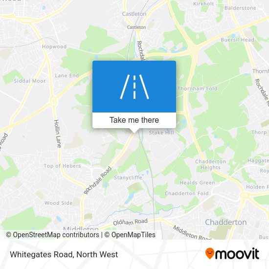 Whitegates Road map