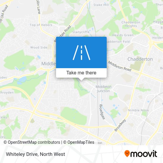 Whiteley Drive map