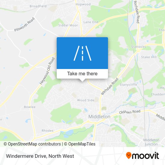 Windermere Drive map