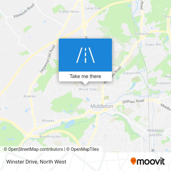 Winster Drive map