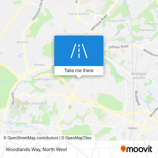 Woodlands Way map