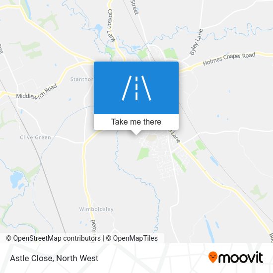 Astle Close map
