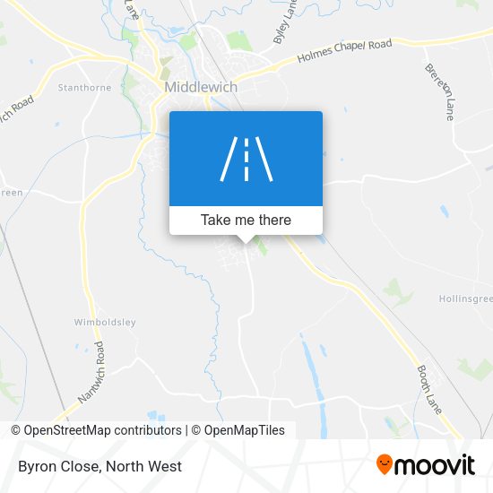 Byron Close map