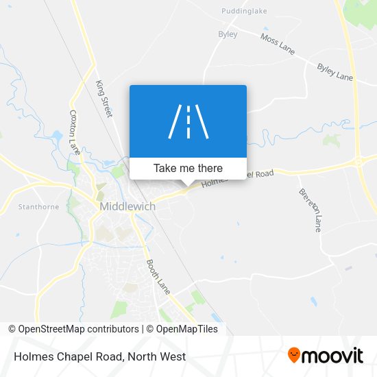 Holmes Chapel Road map