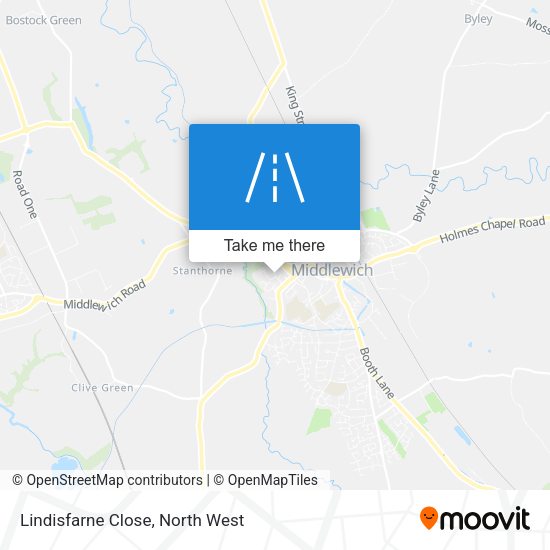 Lindisfarne Close map