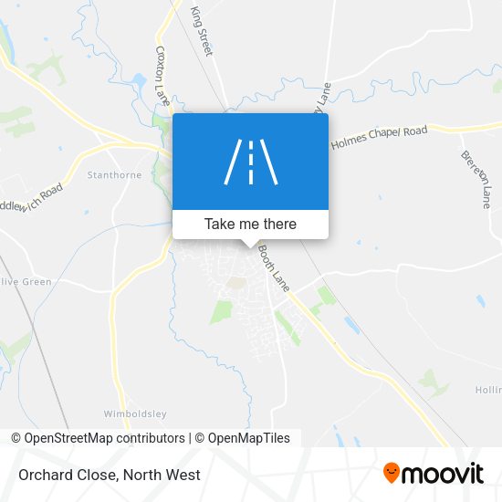 Orchard Close map