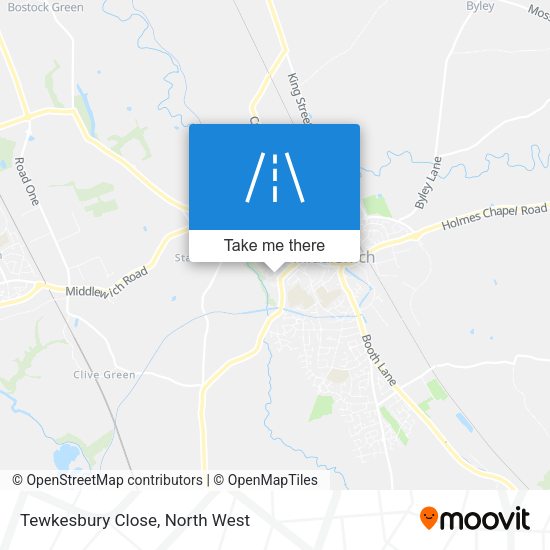 Tewkesbury Close map