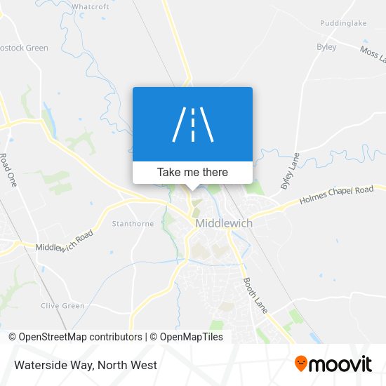 Waterside Way map