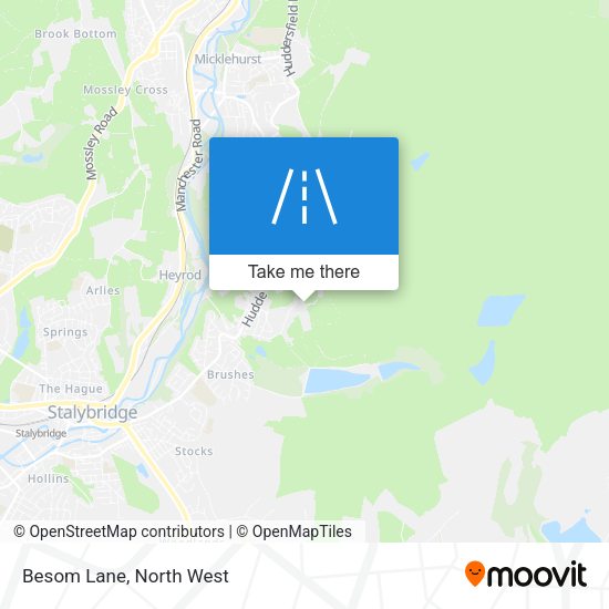 Besom Lane map