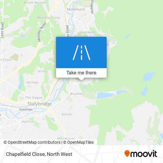 Chapelfield Close map