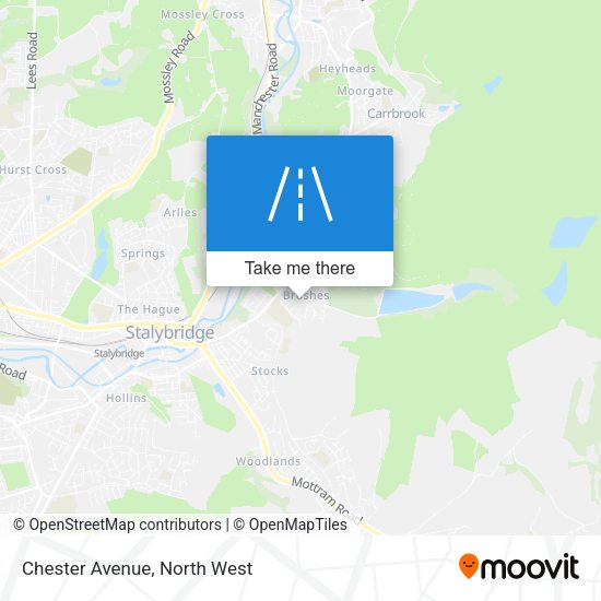Chester Avenue map