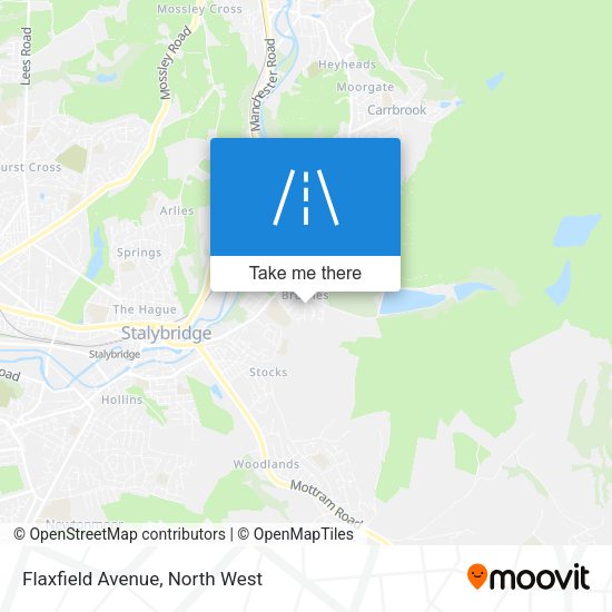 Flaxfield Avenue map