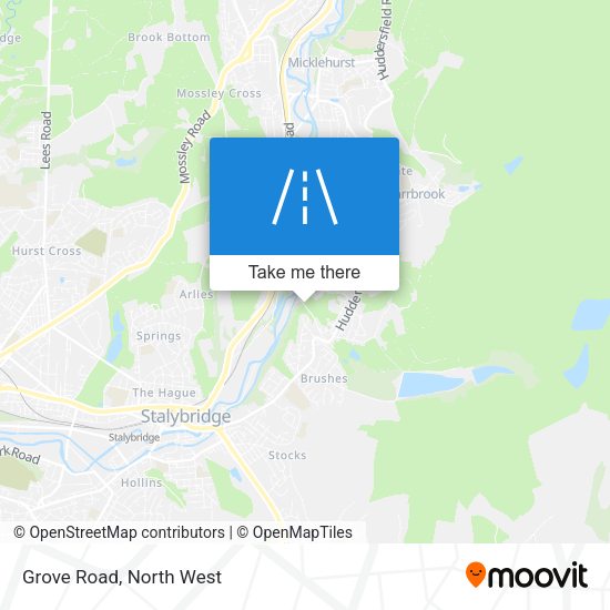 Grove Road map