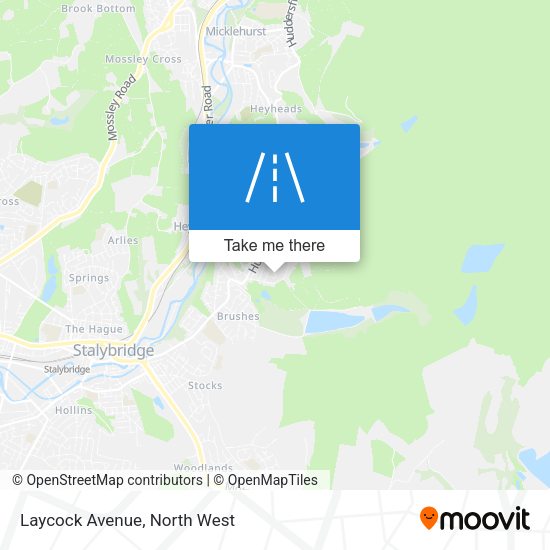 Laycock Avenue map