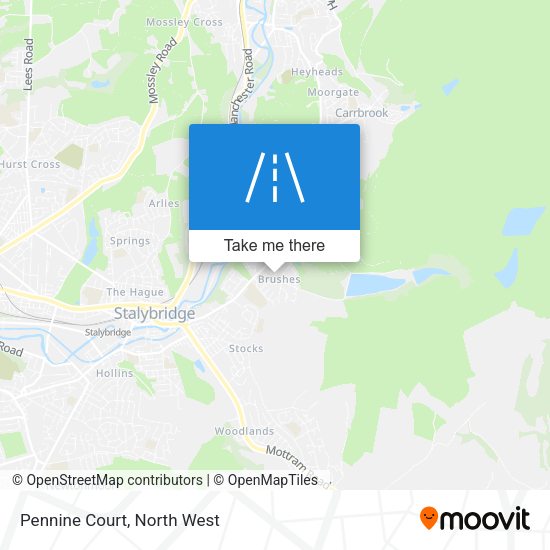 Pennine Court map
