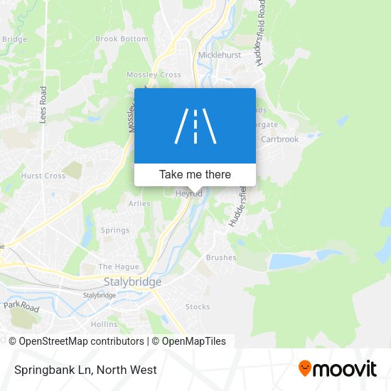 Springbank Ln map