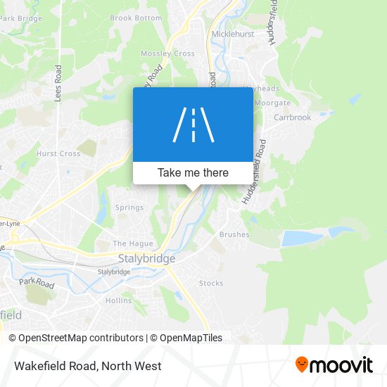 Wakefield Road map