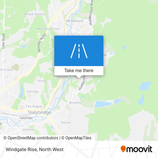 Windgate Rise map