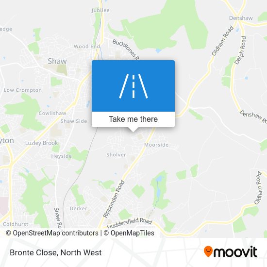 Bronte Close map