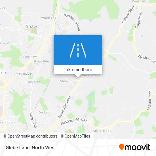 Glebe Lane map