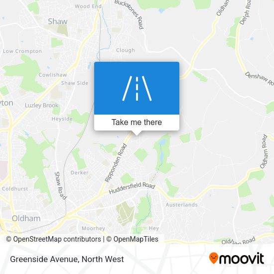 Greenside Avenue map