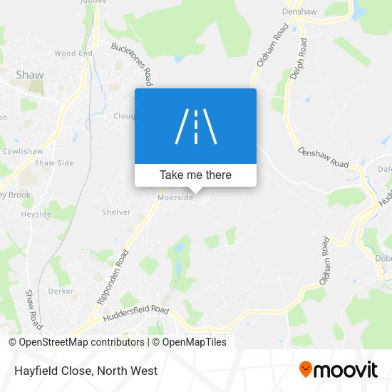 Hayfield Close map