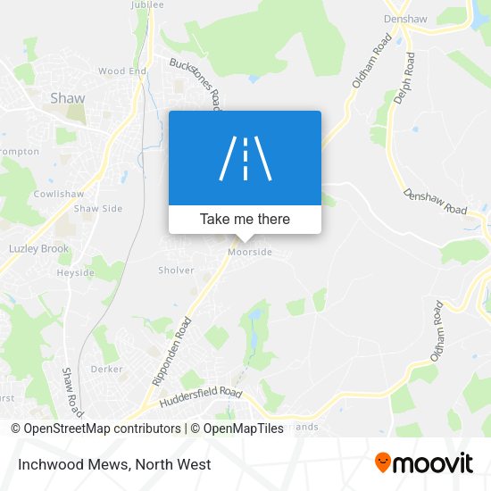 Inchwood Mews map
