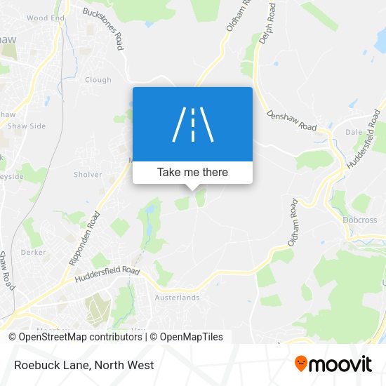 Roebuck Lane map