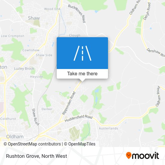 Rushton Grove map