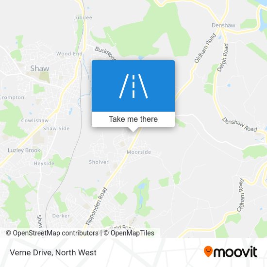 Verne Drive map