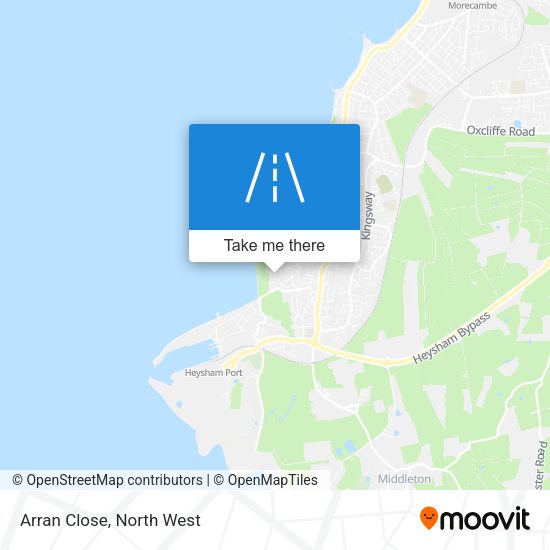 Arran Close map