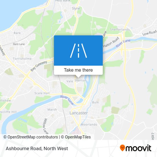 Ashbourne Road map