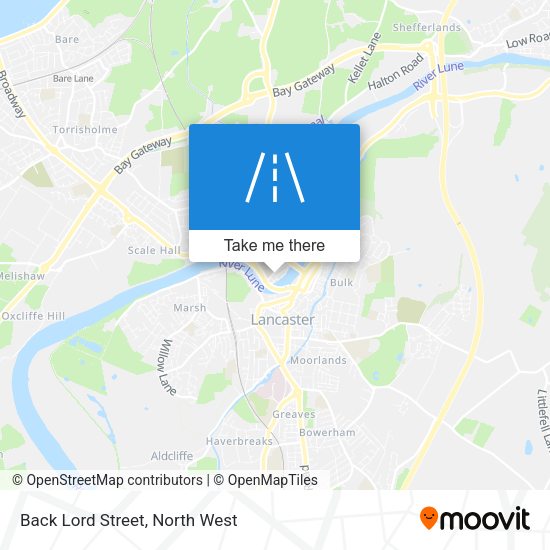 Back Lord Street map