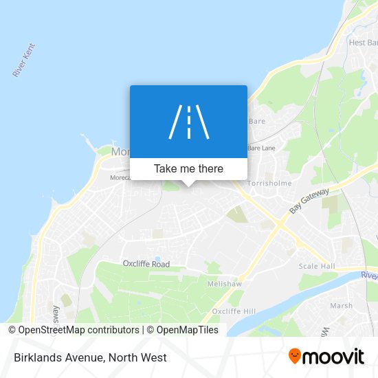 Birklands Avenue map